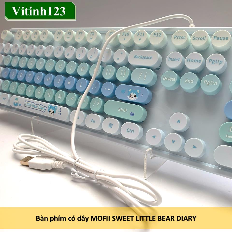 ban-phim-co-day-mofii-sweet-little-bear-diary-(xanh-duong)