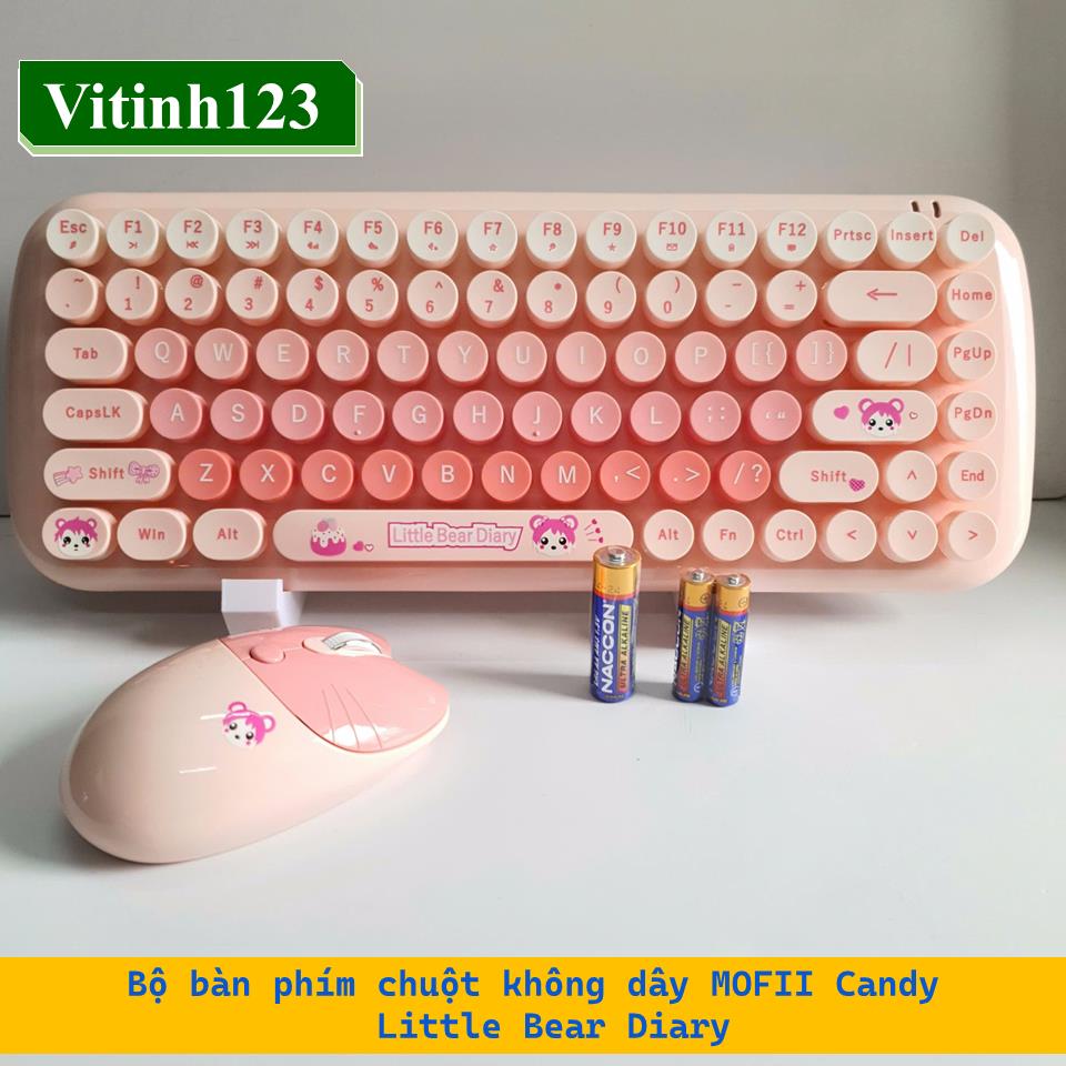 bo-ban-phim-chuot-khong-day-mofii-candy-little-bear-diary-(hong)