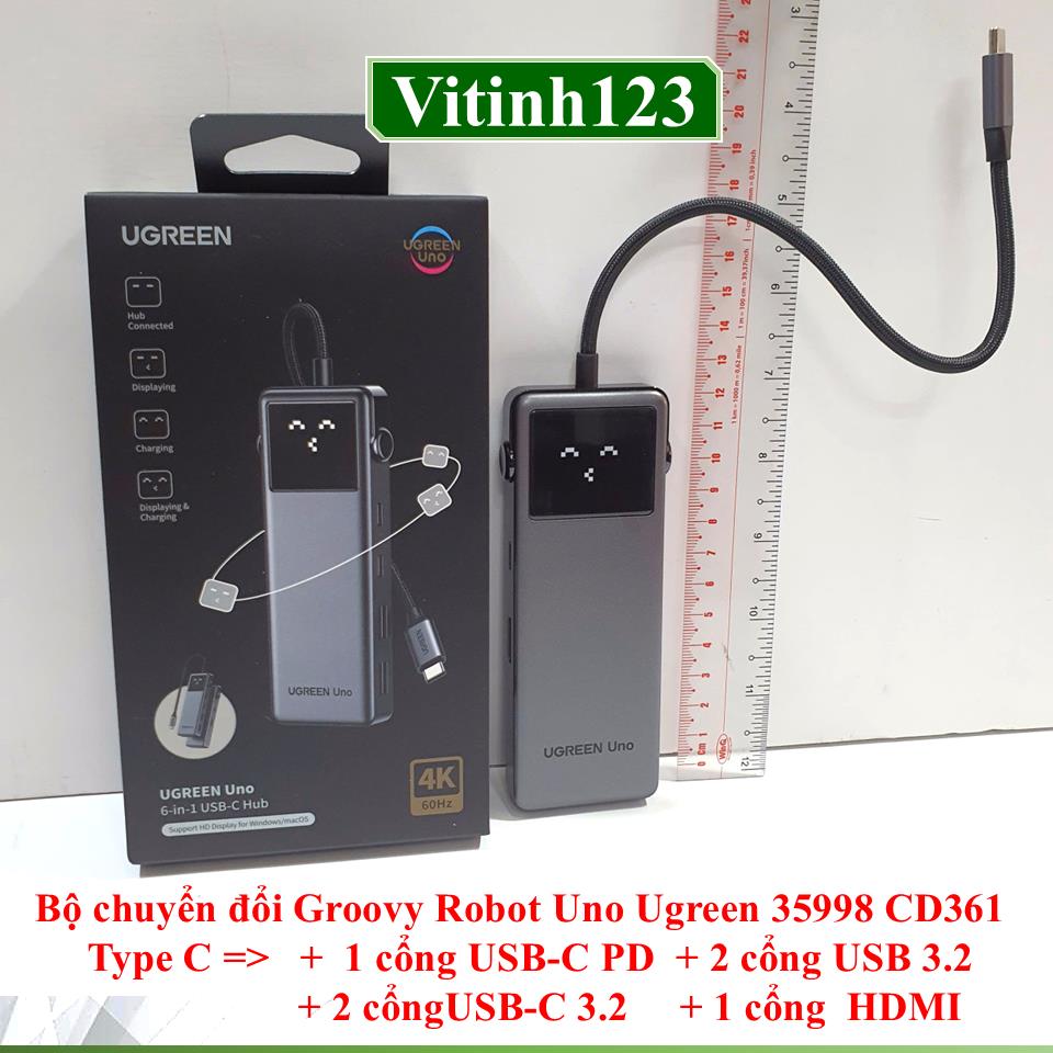 bo-chuyen-type-c-ra-hdmi,-1-cong-pd-100w-,-2-cong-usb-3.2,-2-cong-type-c-groovy-robot-uno-ugreen-35998-cd361