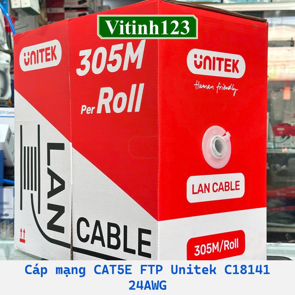 cap-mang-cat5e-ftp-unitek-c18141-24awg-xanh-(thung---305-met)