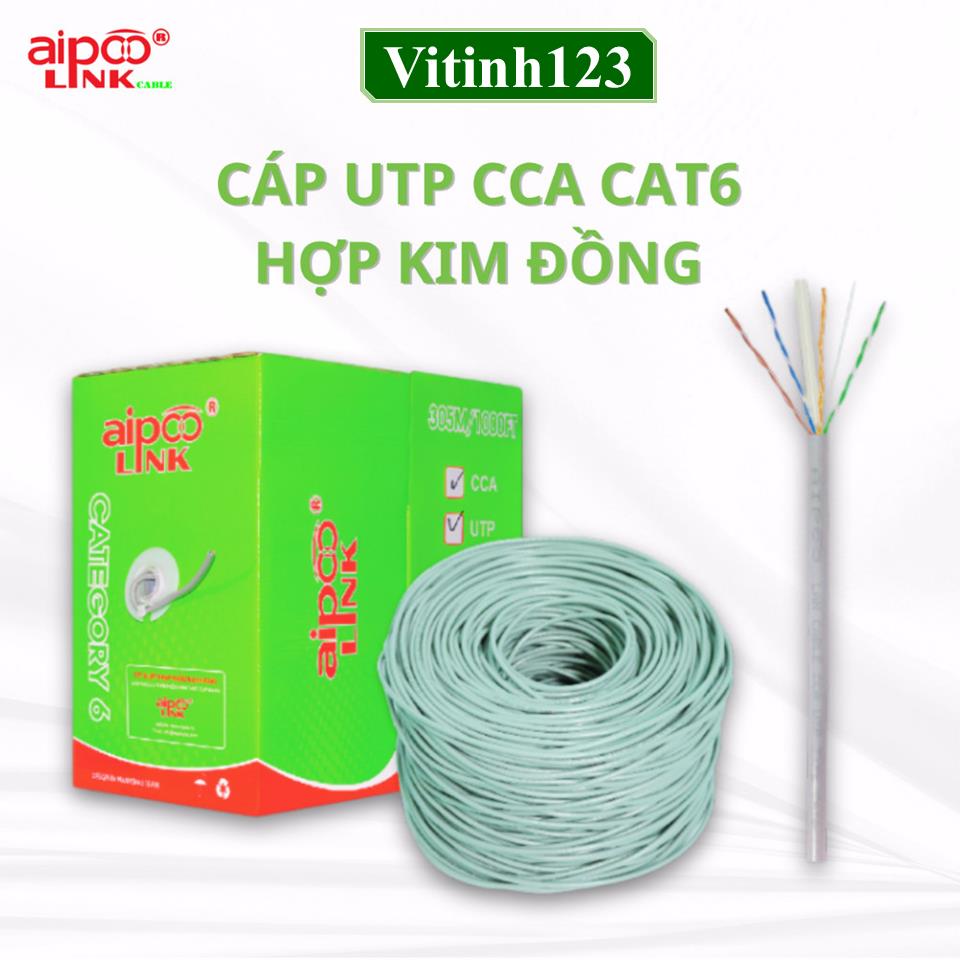 cap-mang-cat6-aipoolink-utp-cca-cat6-(hop-kim-dong-nhom)-xam(met)