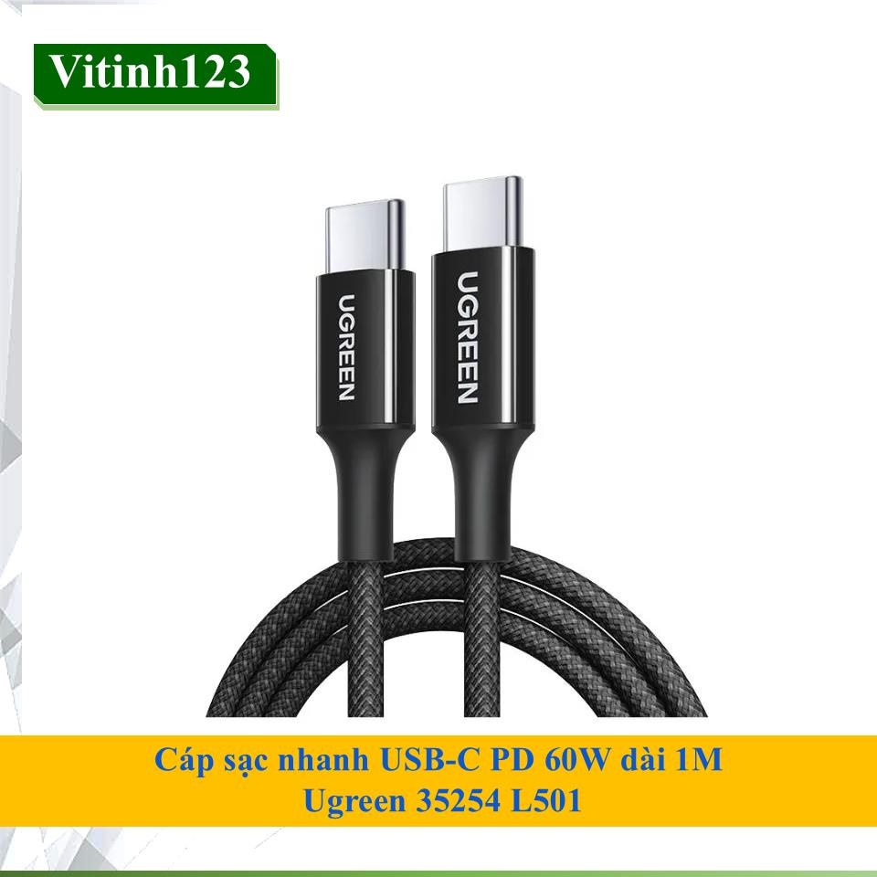 cap-sac-nhanh-type-c-pd-60w-ugreen-35254-1m-(Den)
