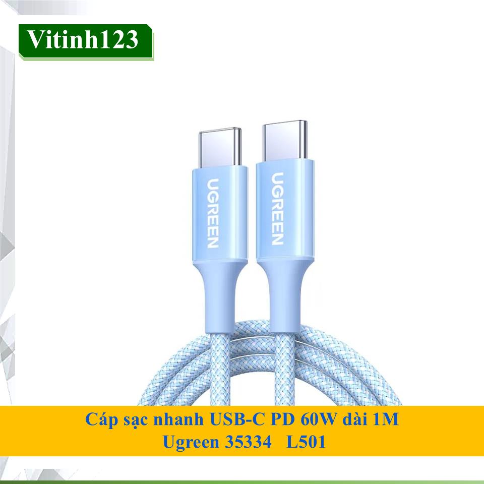 cap-sac-nhanh-type-c-pd-60w-ugreen-35334-1m-(xanh)