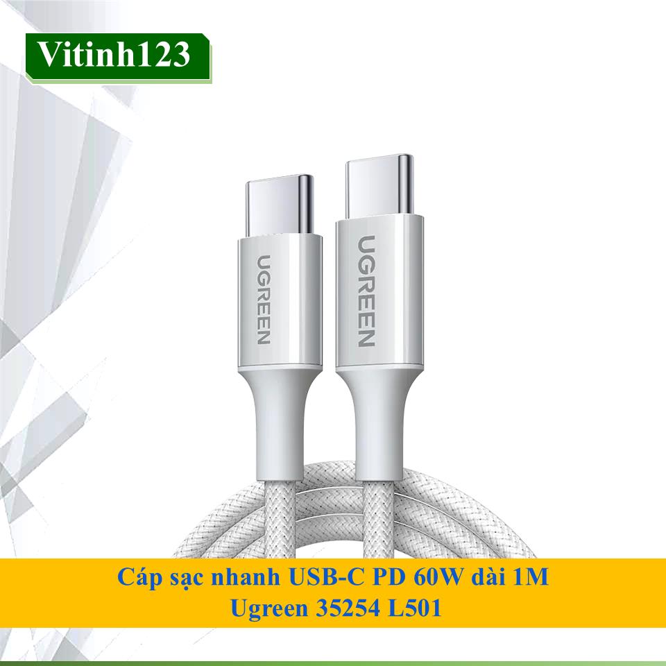 cap-sac-nhanh-type-c-pd-60w-ugreen-35465-1m-(trang)