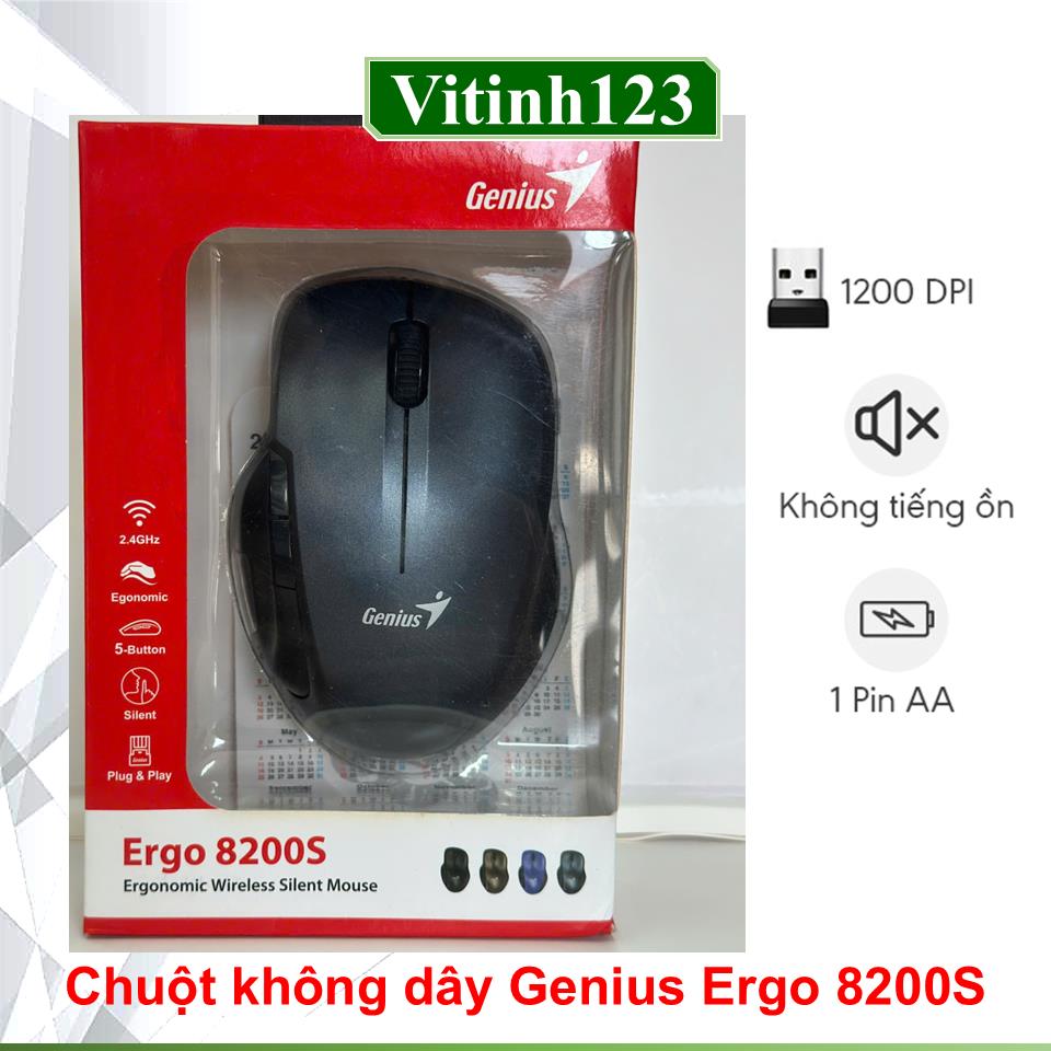 chuot-khong-day-genius-ergo-8200s-(xam)
