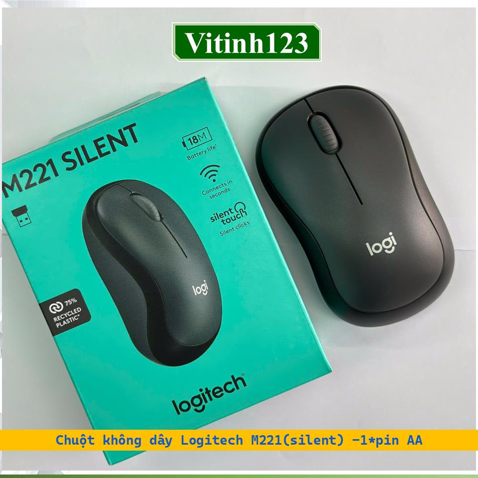 chuot-khong-day-logitech-m221(silent)-(xam)