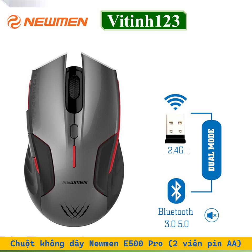 chuot-khong-day-newmen-e500-pro---Den