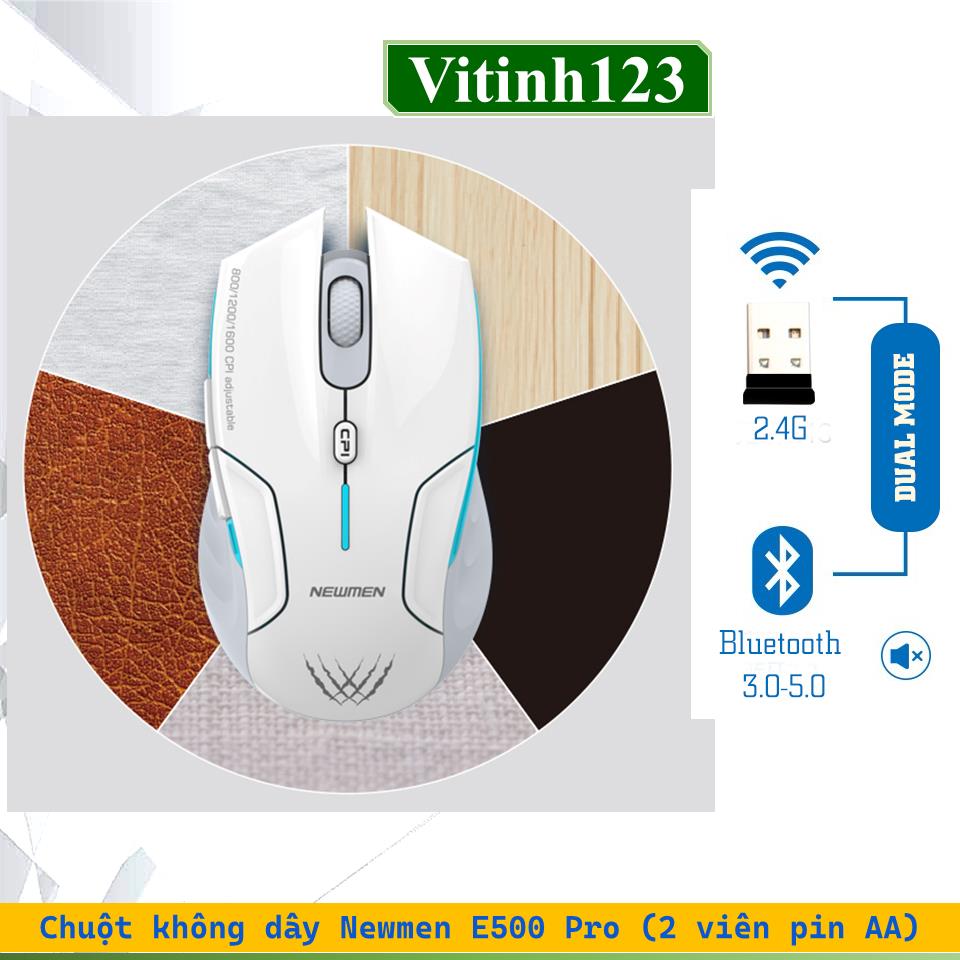 chuot-khong-day-newmen-e500-pro---trang