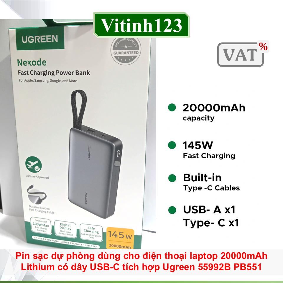 pin-sac-du-phong-dung-cho-dien-thoai-laptop-20000mah-lithium-co-day-usb-c-tich-hop-ugreen-55992b-pb551