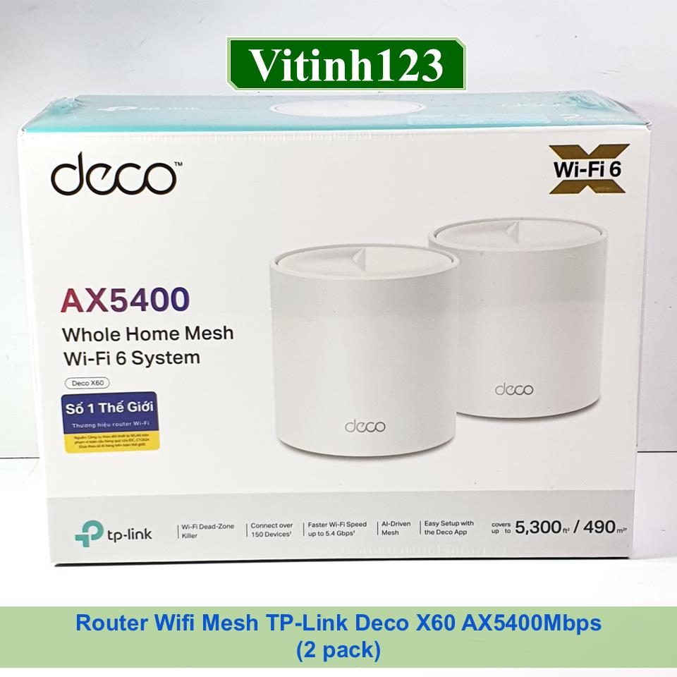 router-wifi-mesh-tp-link-deco-x60-ax5400mbps(2-pack)