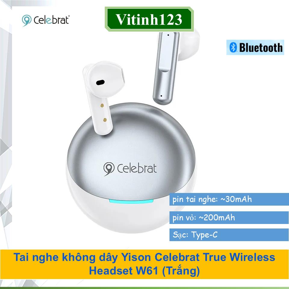 tai-nghe-khong-day-yison-celebrat-true-wireless-headset-w61-(trang)